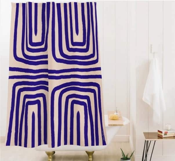 Blue Shower Curtain